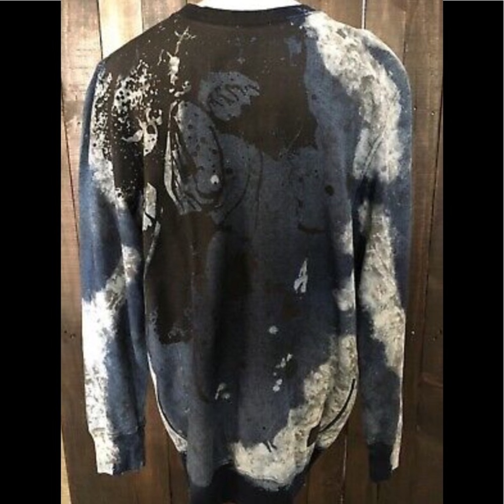 PRPS Longsleeve Acid Wash/ Splattered Crewneck